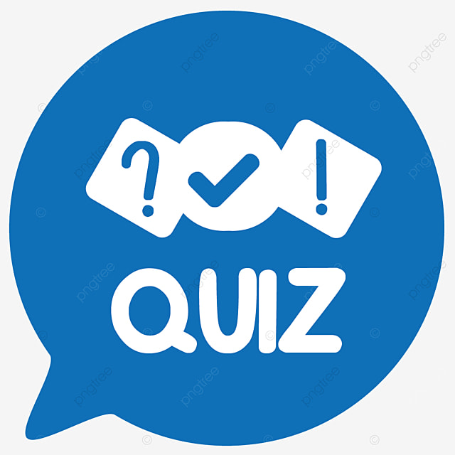 Text bubble with punctuation marks and says Quiz, links to quiz